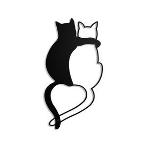 Cat Metal Wall Decor Iron Cat Wall Art Cute Cats Wall Decor Signs For Living💗